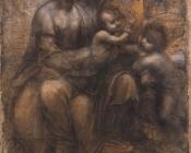 莱昂纳多达芬奇 - 圣母子与和圣安妮及小施洗者圣约翰